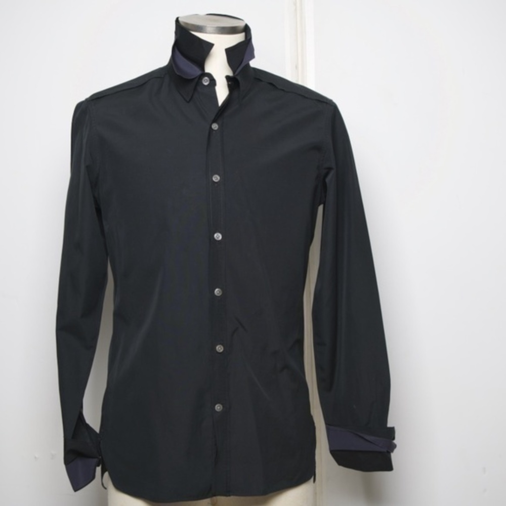 Lanvin Mens Triple Collar Dress Shirt Size…